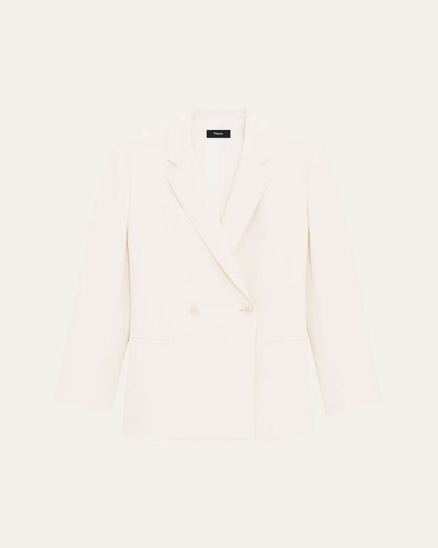 Relaxed Double-Breasted Jacket